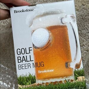 Brookstone Glof ball beer mug